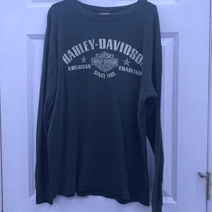 Green Harley Davidson shirt
